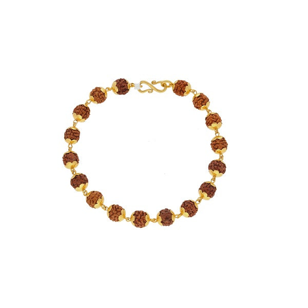 Buy Gold Plated Rudraksha Bracelet At Discounted Price – Hare