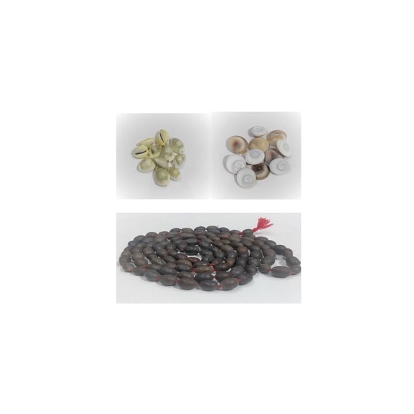 Kamal Gatta Mala, Gomati Chakra & Yellow Laxmi Cowrie