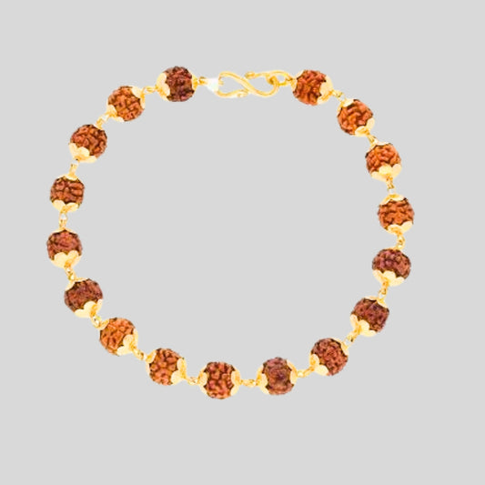 Gold Plated Rudraksha Bracelet : History, Importance, Benefits And Why People Wear