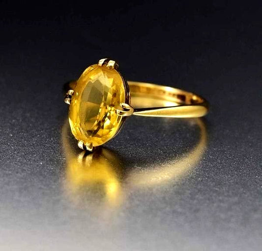 Yellow Sapphire Ring