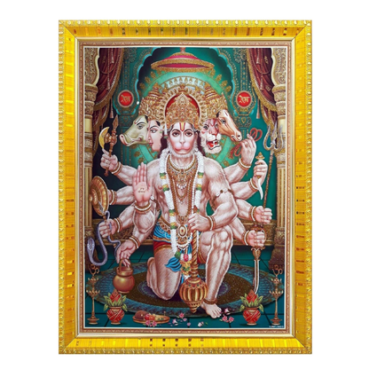hanuman-ji-photo-frame-collection-small-and-large-acrylic-frames-for-table-temple-wall-mandir-gym-and-outdoor-spaces-for-home-decor-9-x-12-inches-golden-frame-11