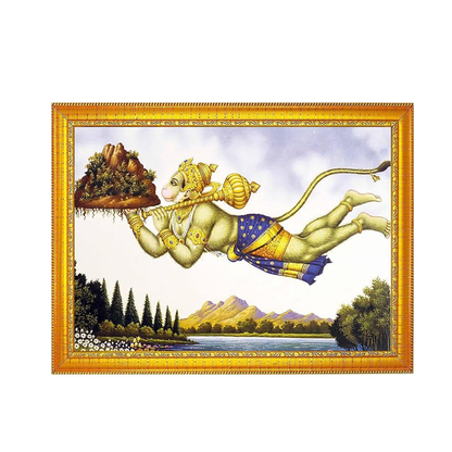hanuman-ji-photo-frame-collection-small-and-large-acrylic-frames-for-table-temple-wall-mandir-gym-and-outdoor-spaces-for-home-decor-9-x-12-inches-golden-frame-13