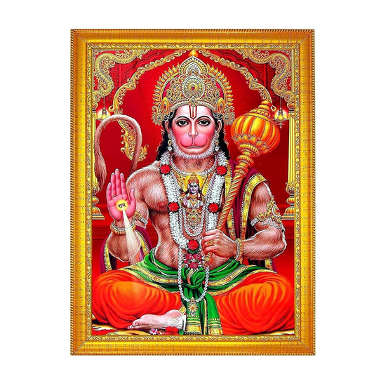 hanuman-ji-photo-frame-collection-small-and-large-acrylic-frames-for-table-temple-wall-mandir-gym-and-outdoor-spaces-for-home-decor-9-x-12-inches-golden-frame-15