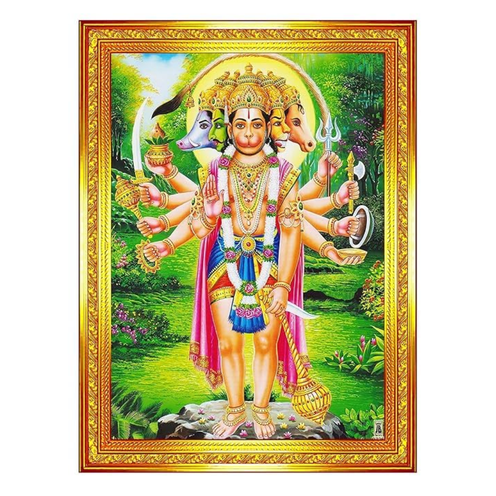 hanuman-ji-photo-frame-collection-small-and-large-acrylic-frames-for-table-temple-wall-mandir-gym-and-outdoor-spaces-for-home-decor-9-x-12-inches-golden-frame-20