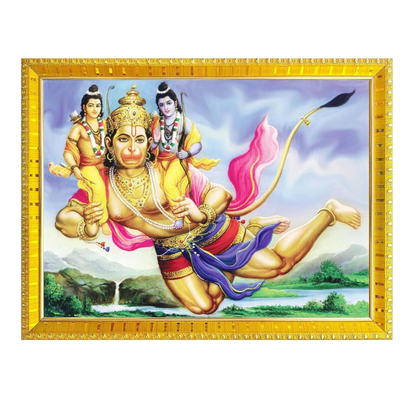 hanuman-ji-photo-frame-collection-small-and-large-acrylic-frames-for-table-temple-wall-mandir-gym-and-outdoor-spaces-for-home-decor-9-x-12-inches-golden-frame-23