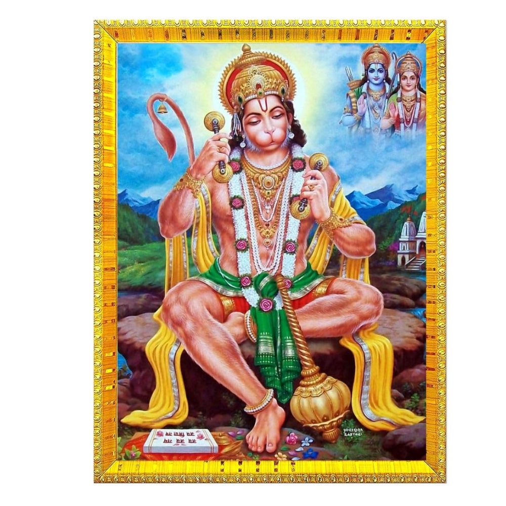 hanuman-ji-photo-frame-collection-small-and-large-acrylic-frames-for-table-temple-wall-mandir-gym-and-outdoor-spaces-for-home-decor-9-x-12-inches-golden-frame-24