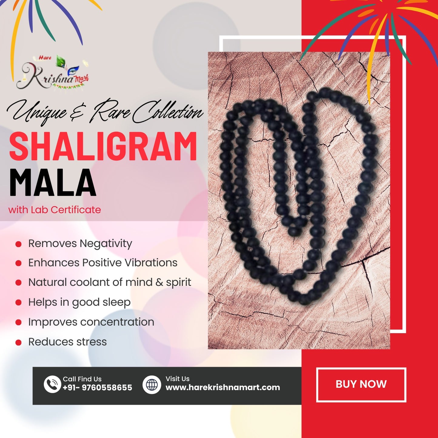 Shaligram Mala| shaligram mala price|original shaligram mala| shaligarm mala price
