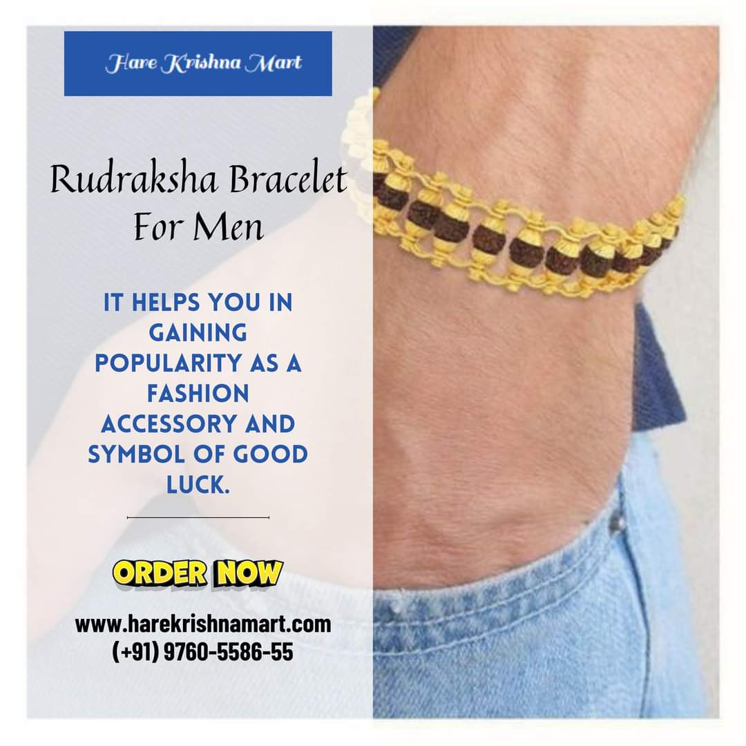 Gold plated rudraksha Bracelet