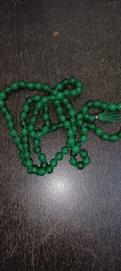 Green Hakik Mala for Budh (Mercury)