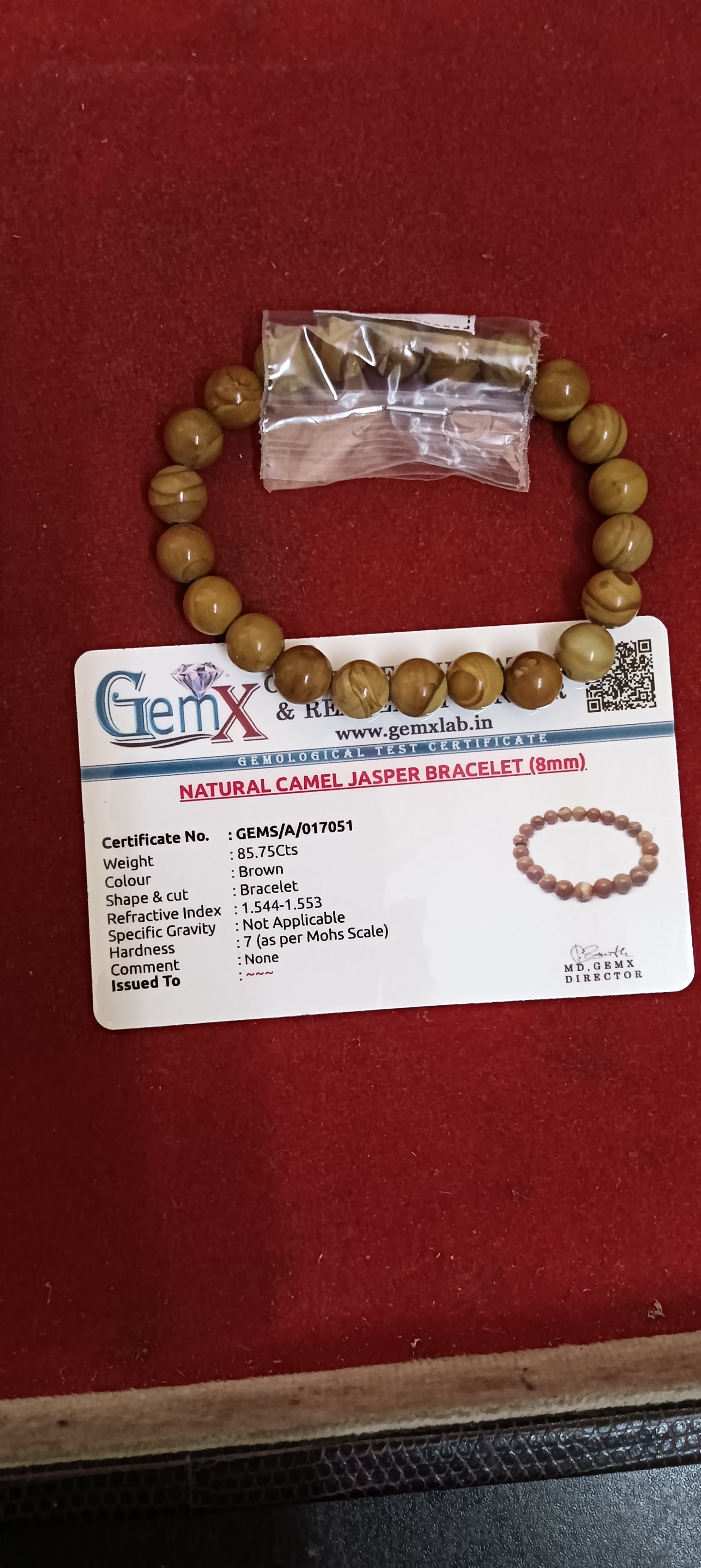 Camel Jasper Bracelet