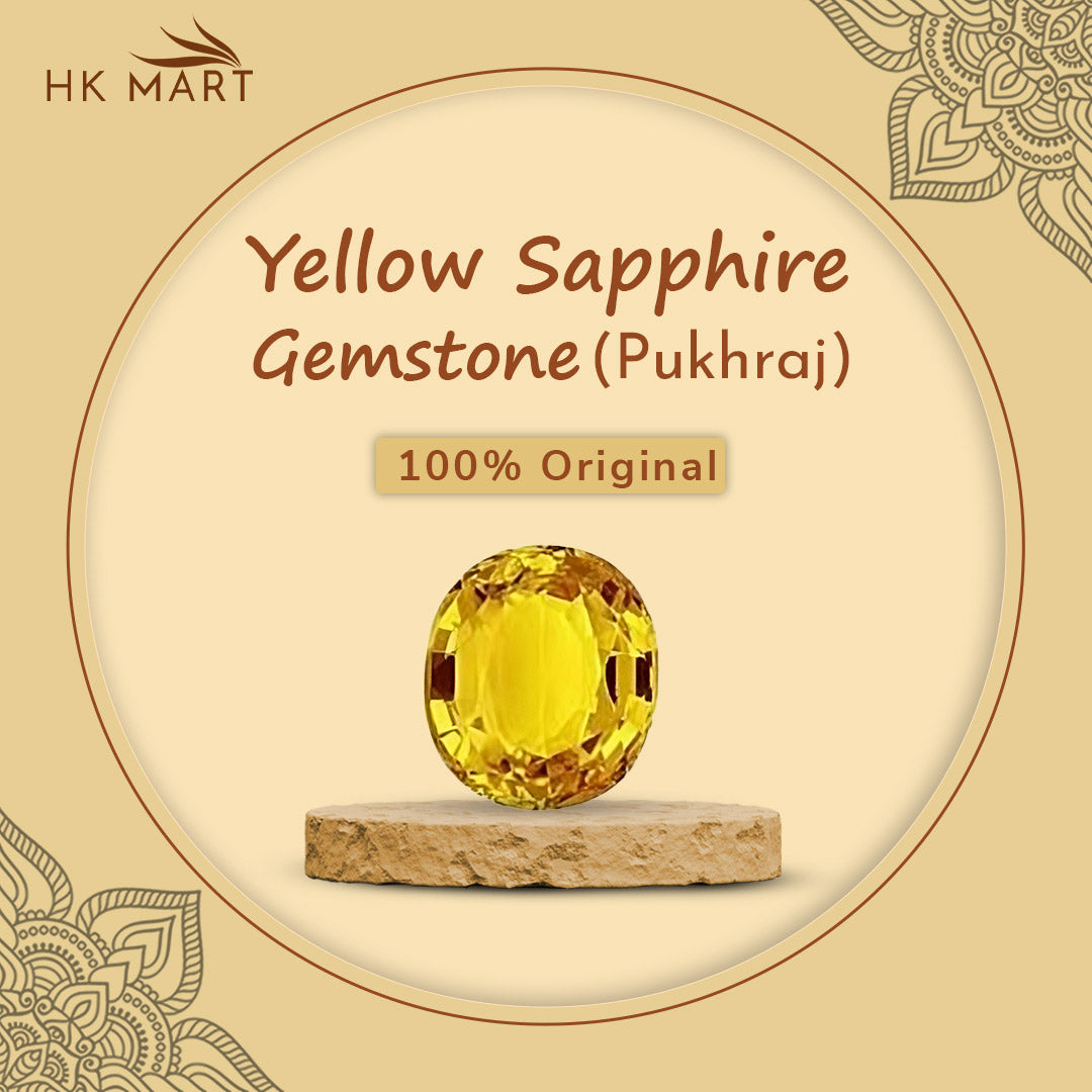 Yellow Sapphire Sterling Silver Ring (Design A10) | GemPundit