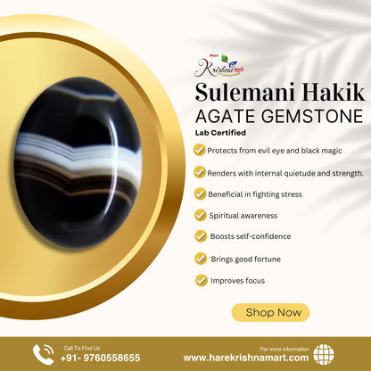 Original Sulemani hakik (agate) agate (Hakik) stone Benefits and