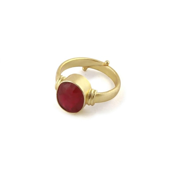 Ruby Manik Gemstone Ring For Men