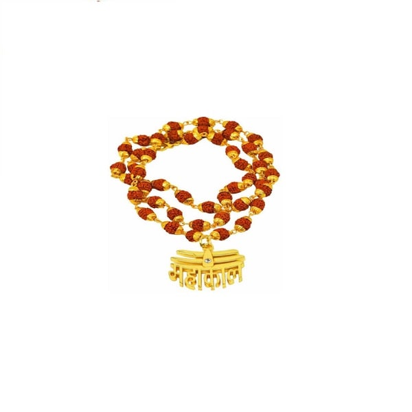 Rudraksh Gold-plated Mahakal Mala
