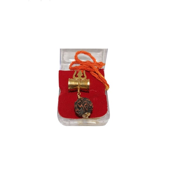 Shiv Shakti Kawach Pendant With Rudraksha